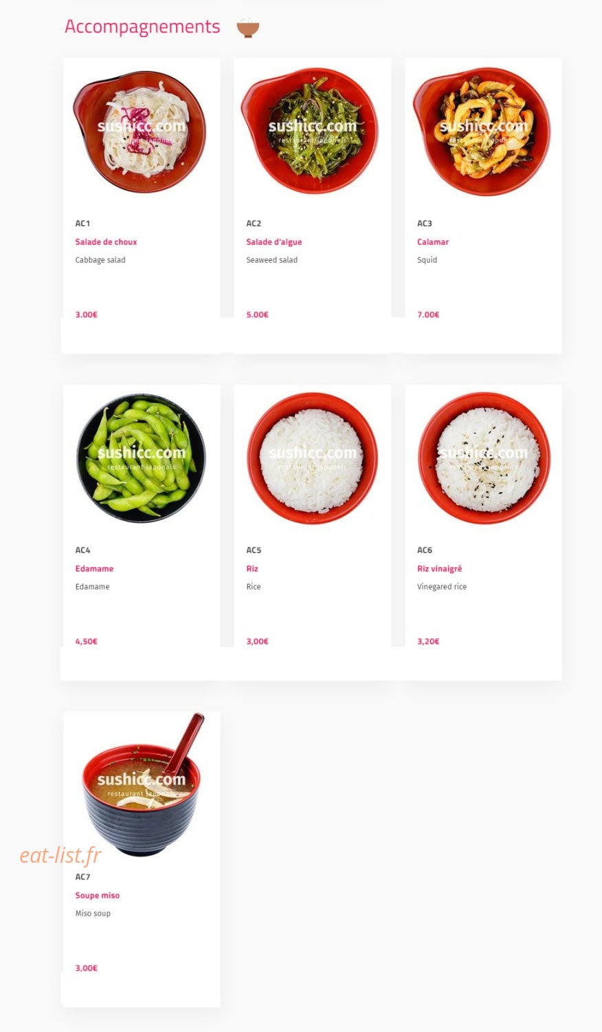 Sushi cc — carte page 11