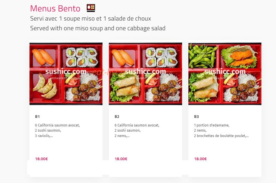Sushi cc — carte page 9