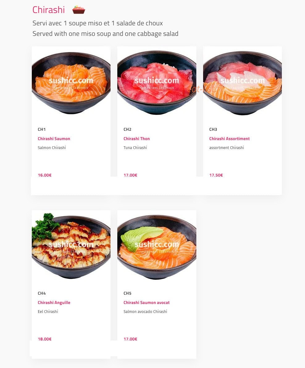Sushi cc — carte page 8