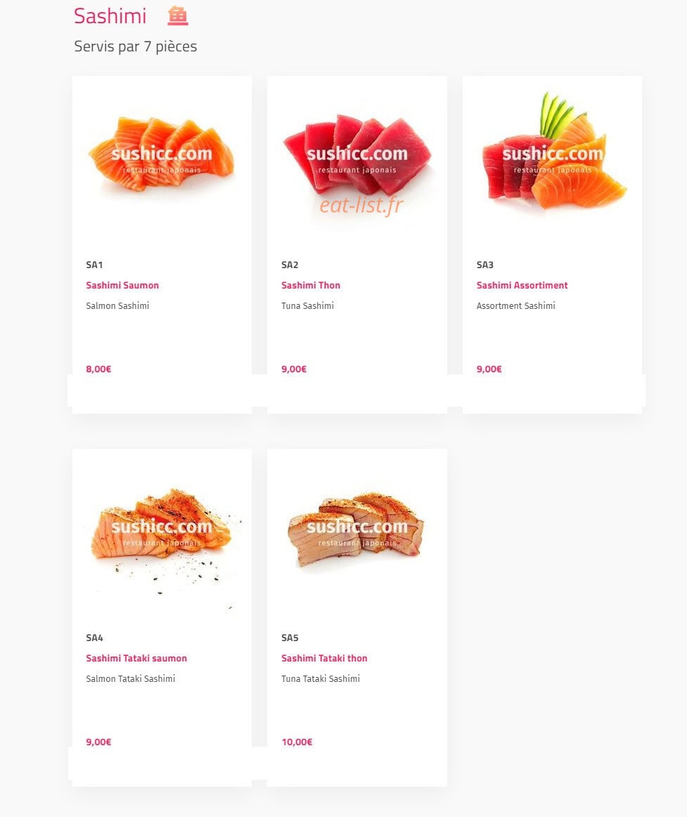 Sushi cc — carte page 12