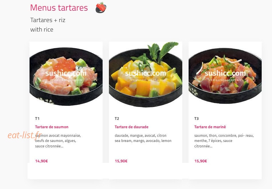 Sushi cc — carte page 7