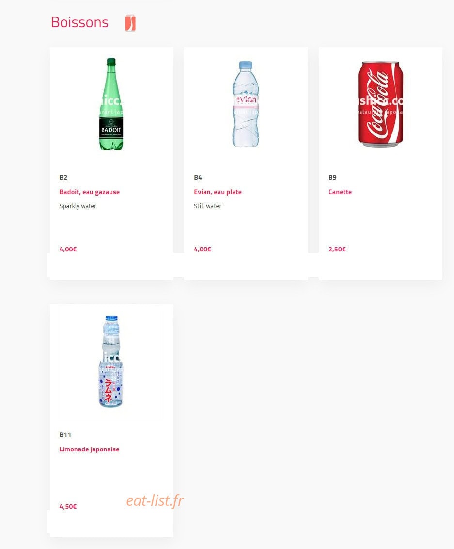 Sushi cc — carte page 18