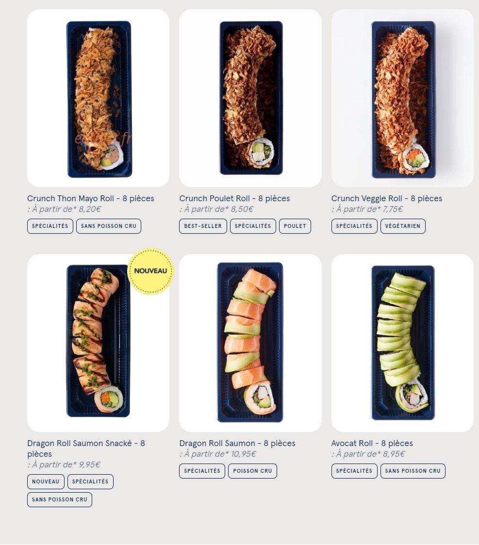 Sushi Daily — carte page 6