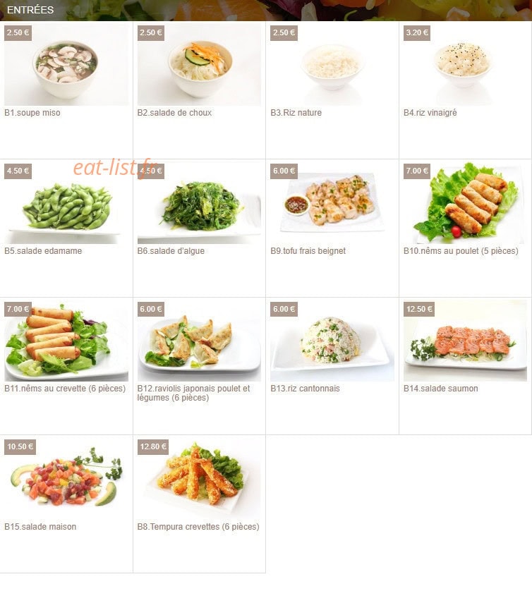 Sushi Eiffel — carte page 9