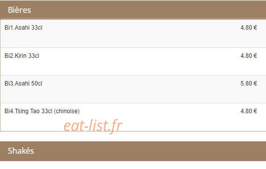 Sushi Eiffel — carte page 27