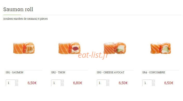 Sushi Sashi — carte page 7