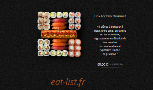 Sushi Shop — carte page 9