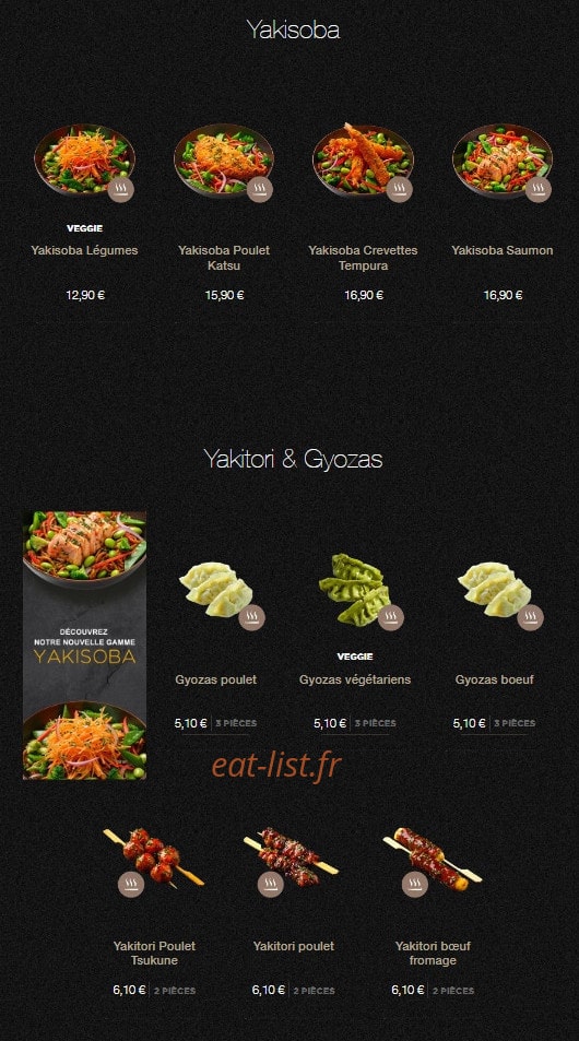 Sushi Shop — carte page 22