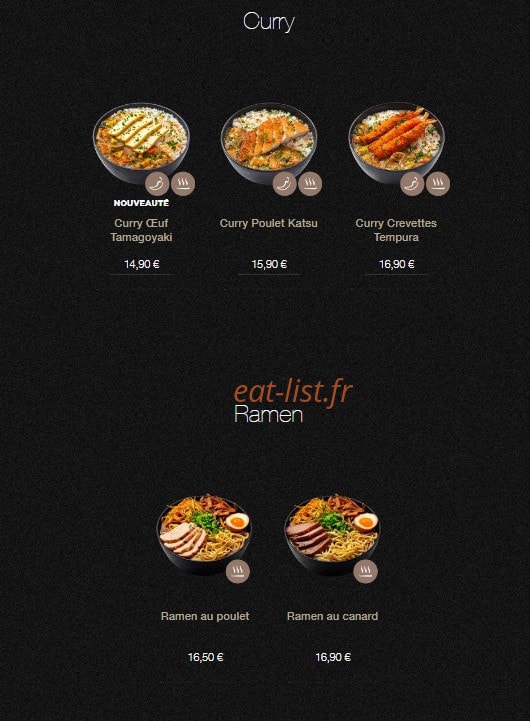 Sushi Shop — carte page 21