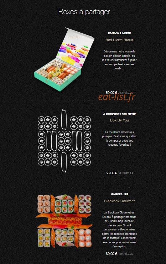 Sushi Shop — carte page 7