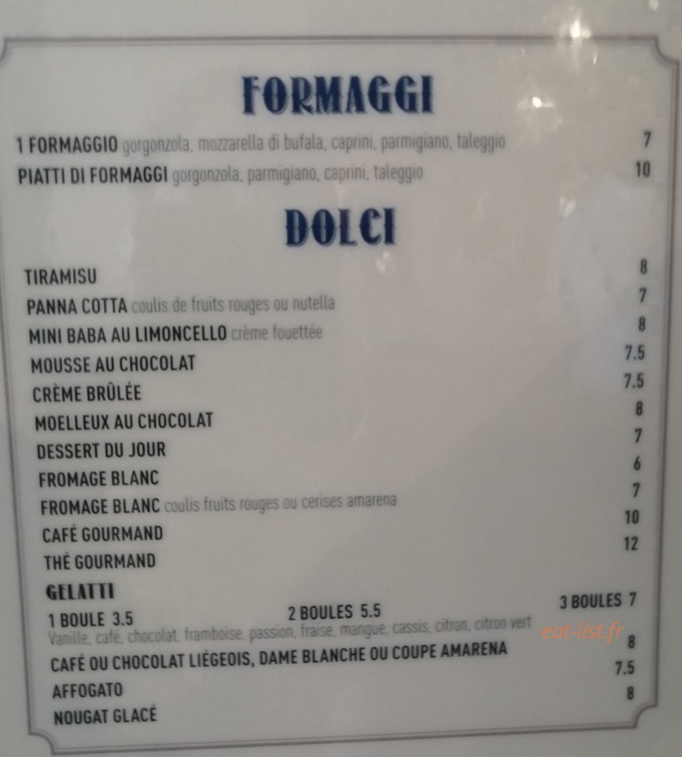 Trattoria Dell'Angelo — carte page 5