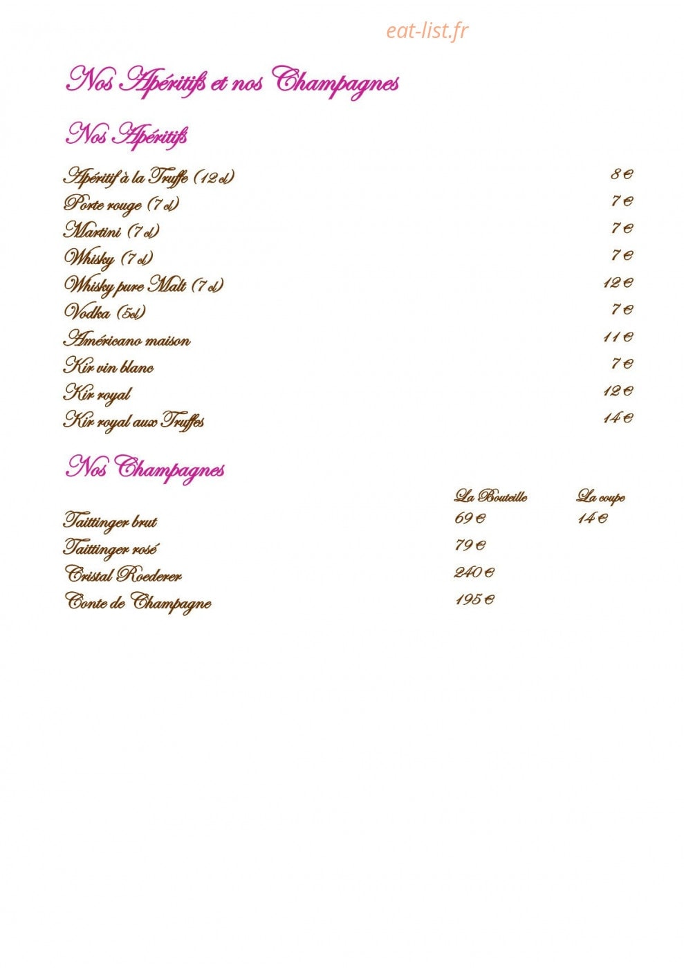 Truffes Folies — carte page 7