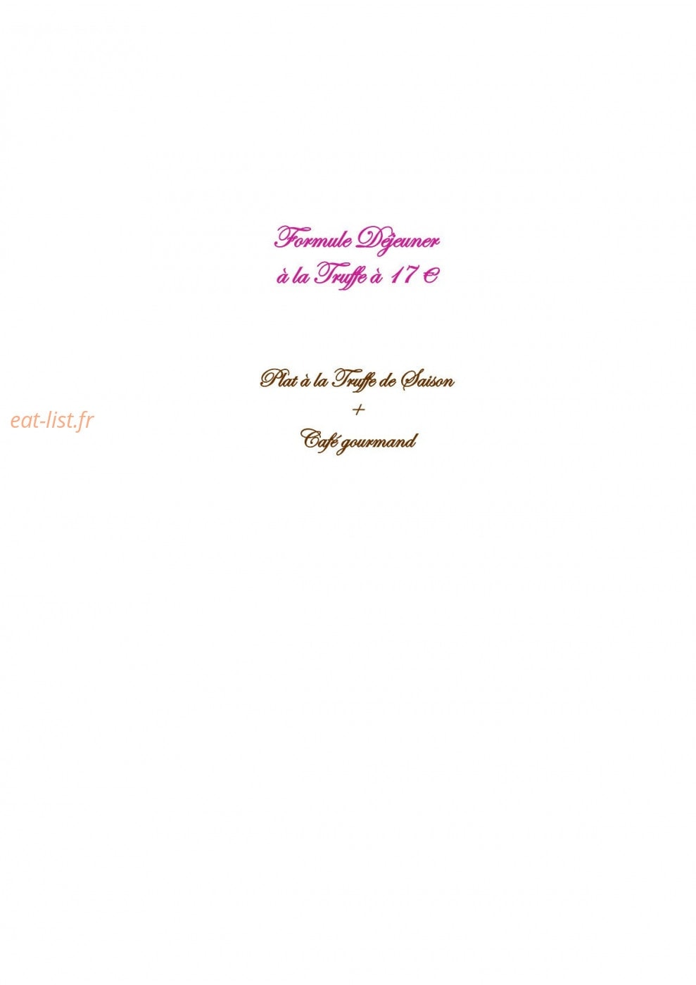 Truffes Folies — carte page 6