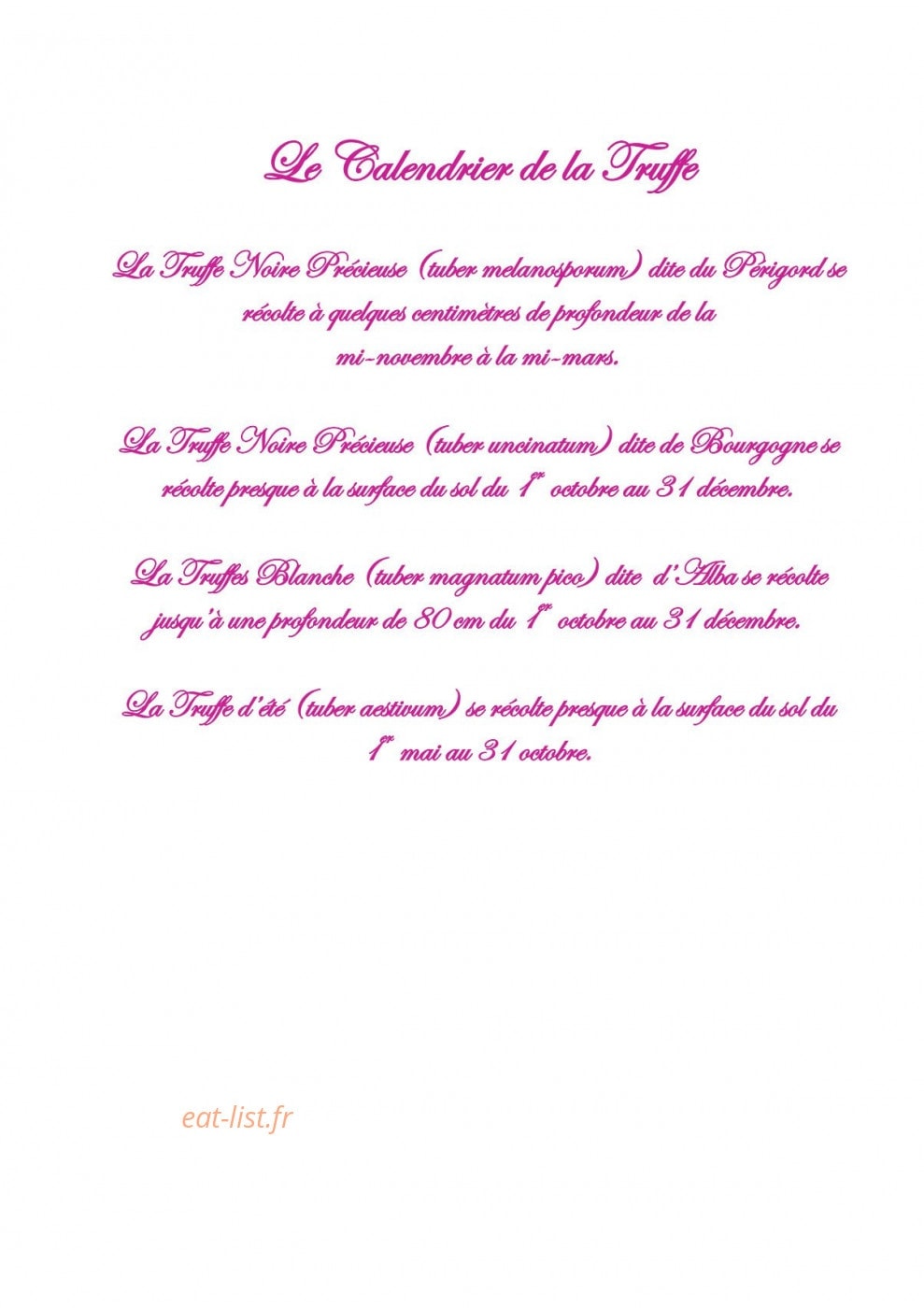 Truffes Folies — carte page 10