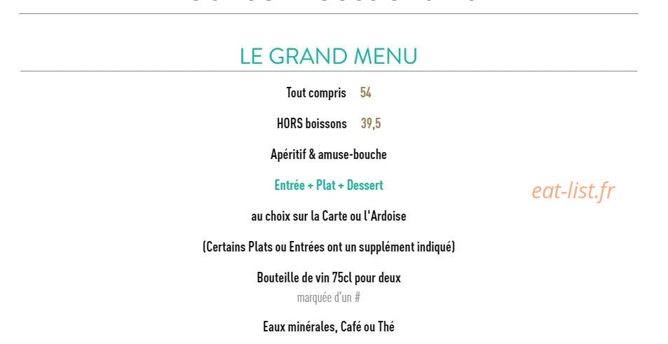 Vin & Marée — carte page 3