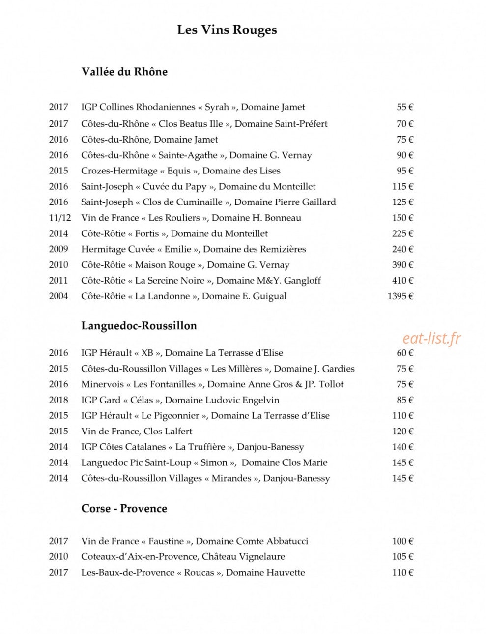114 Faubourg — carte page 17