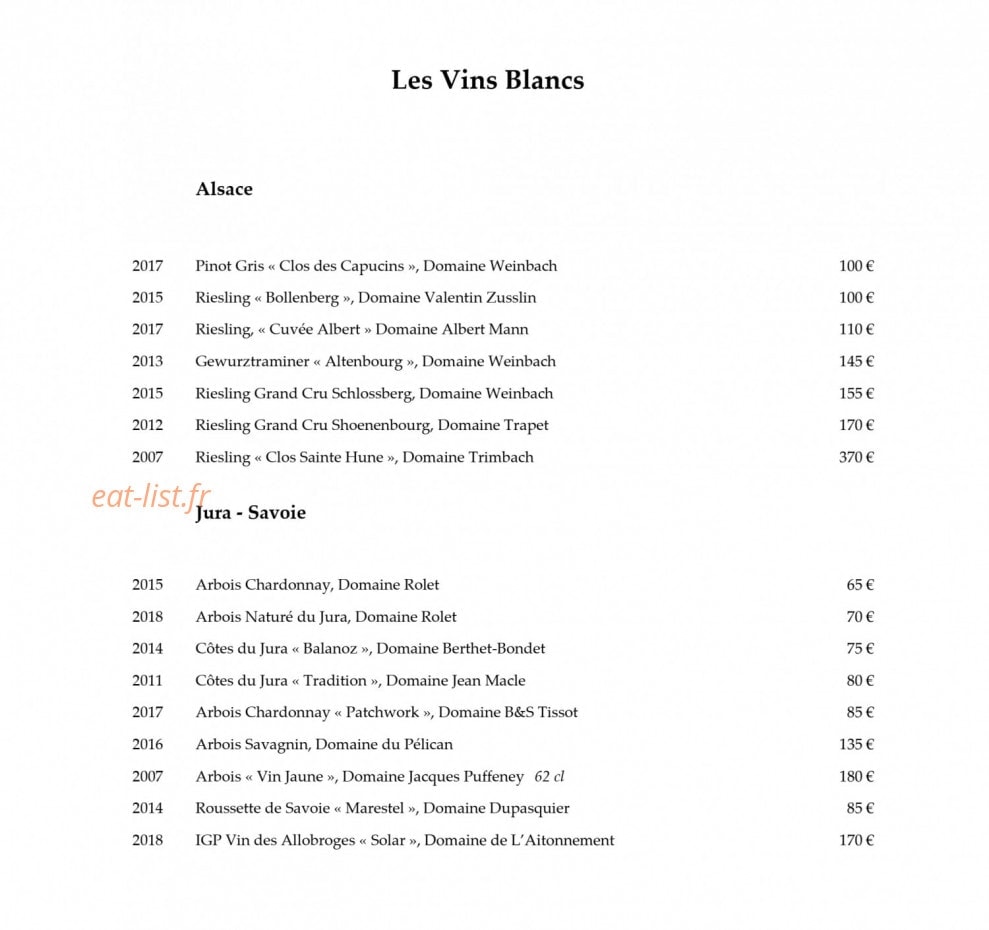 114 Faubourg — carte page 20