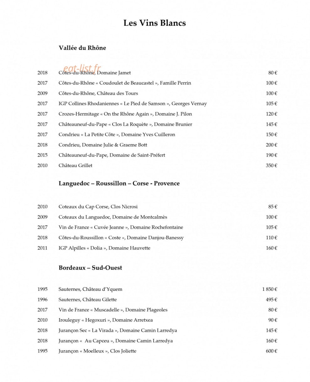 114 Faubourg — carte page 19