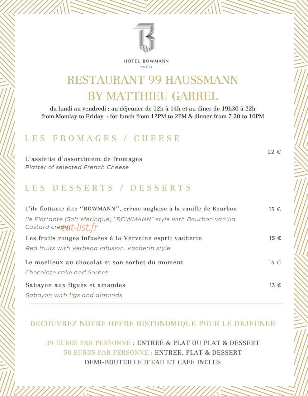 99 Haussmann — carte page 2