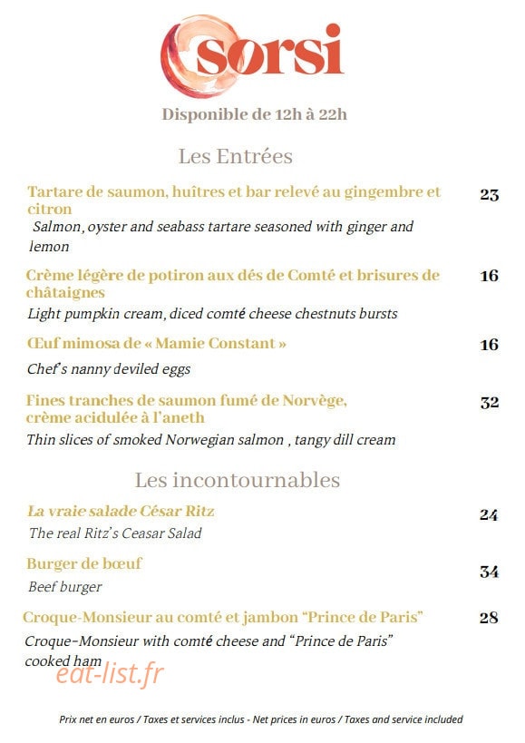 Bar Sorsi — carte page 1