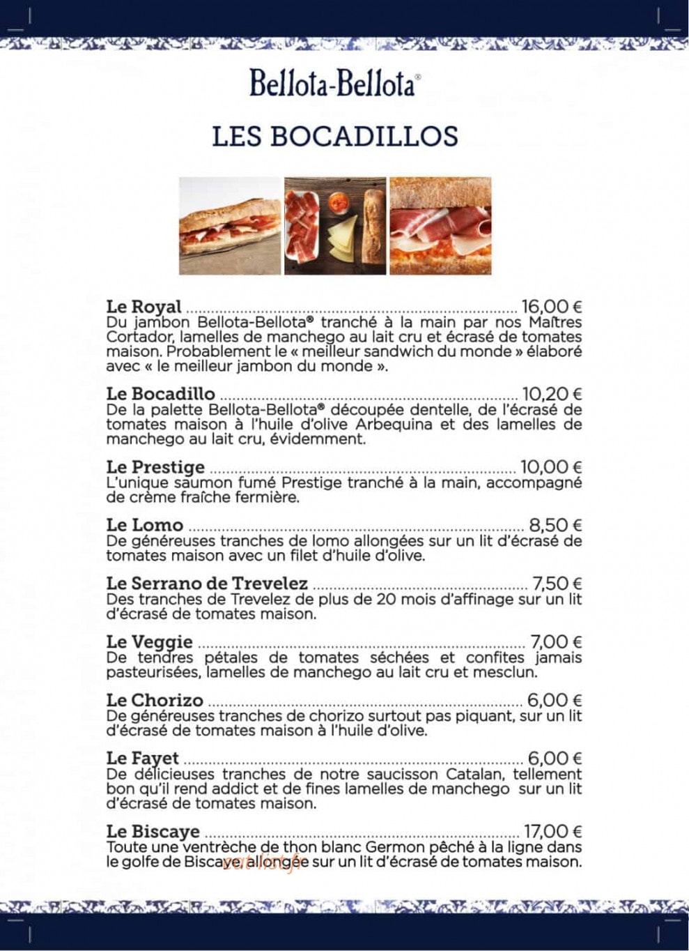 Bellota-Bellota — carte page 7