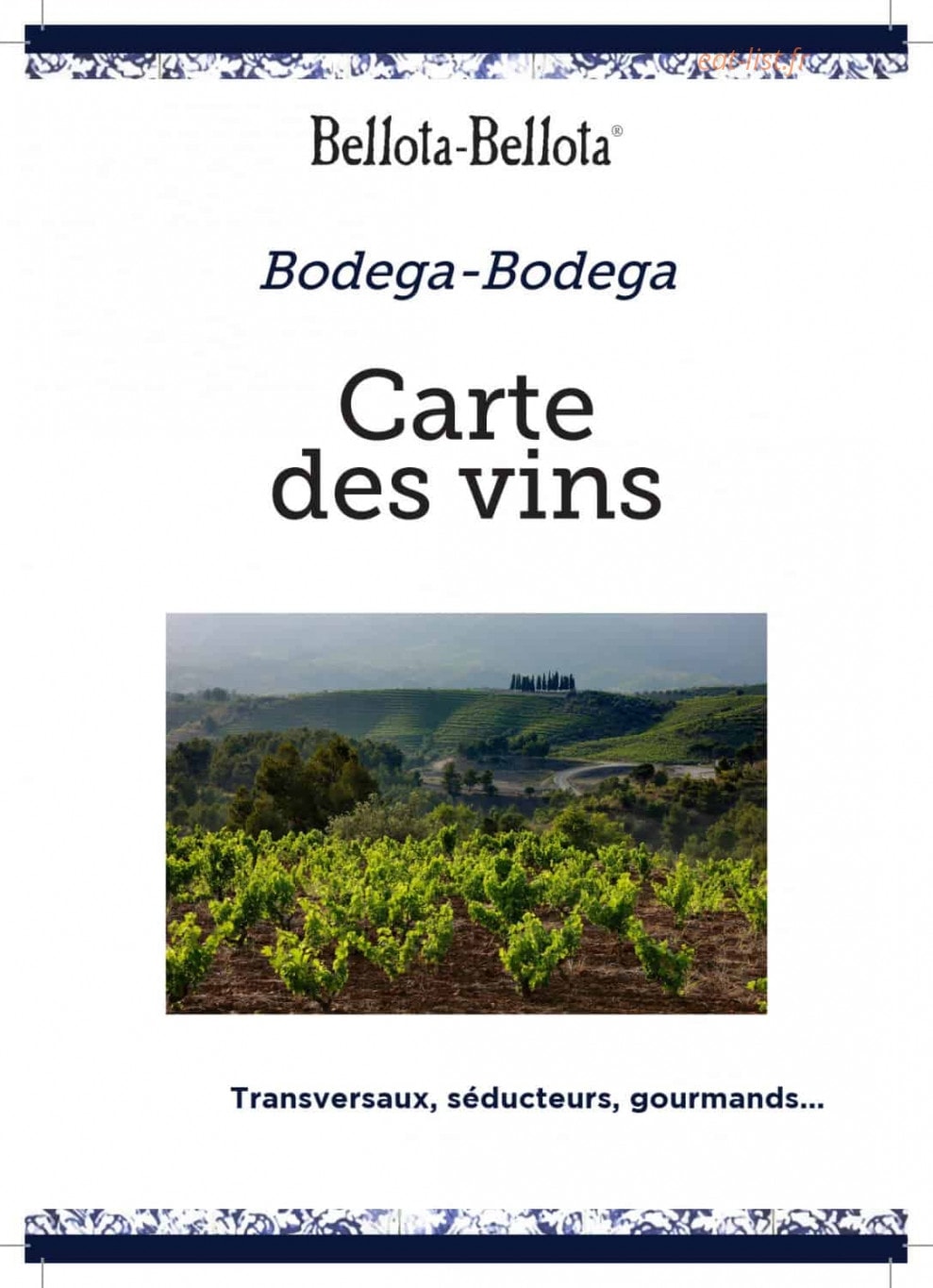 Bellota-Bellota — carte page 8