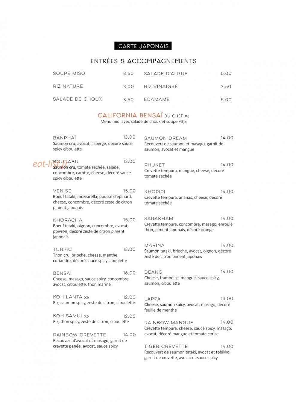 Bensai — carte page 4