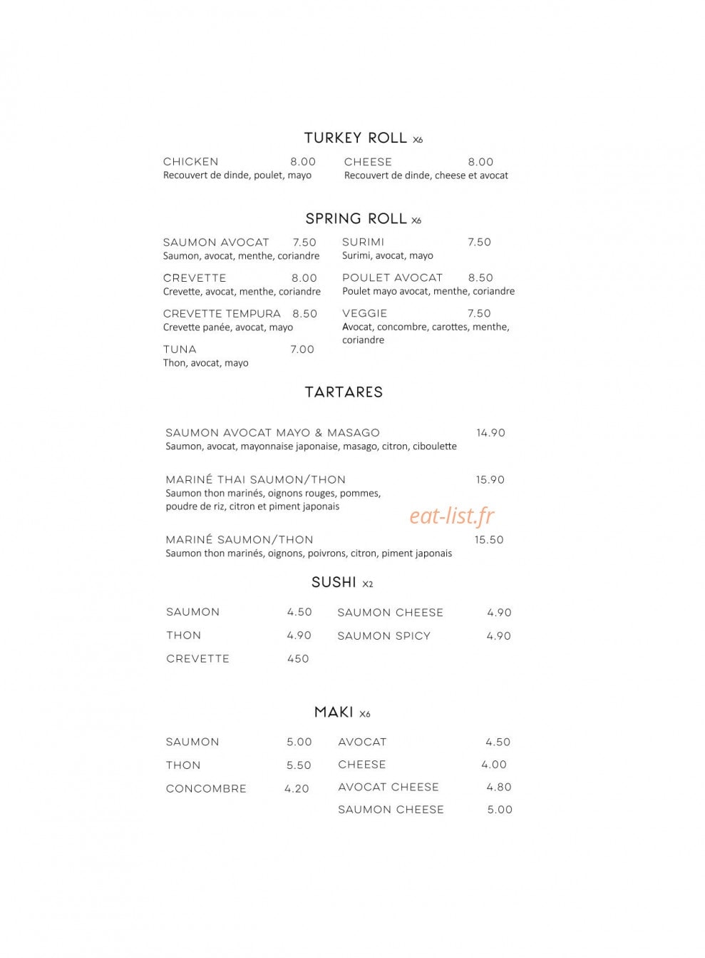 Bensai — carte page 6