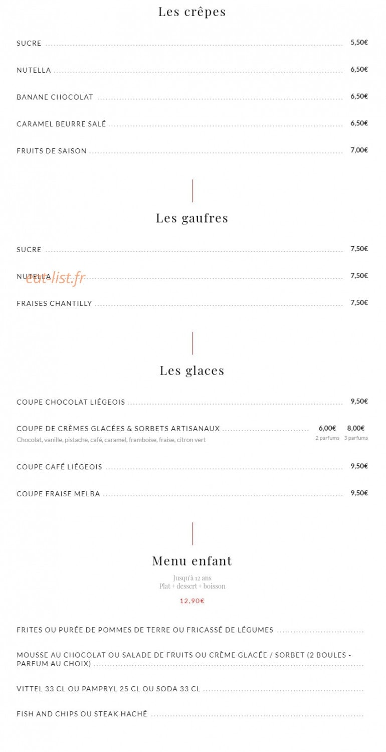 Bistro des Champs — carte page 12