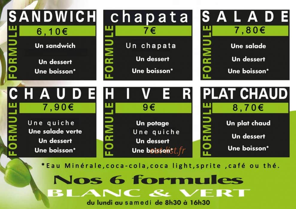 Blanc et Vert — carte page 1