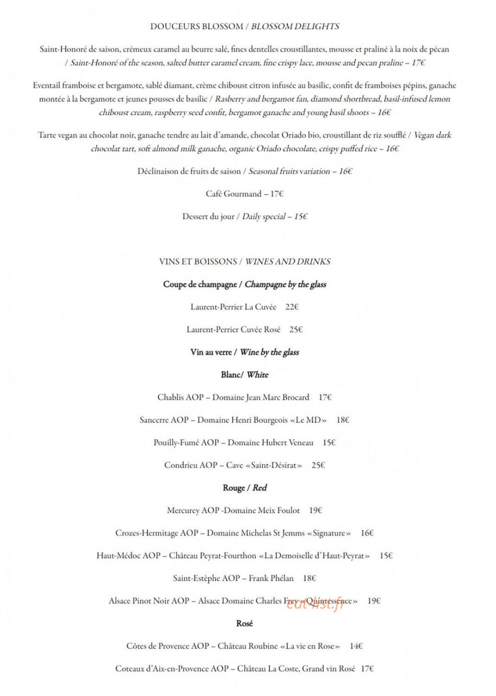 Blossom — carte page 2