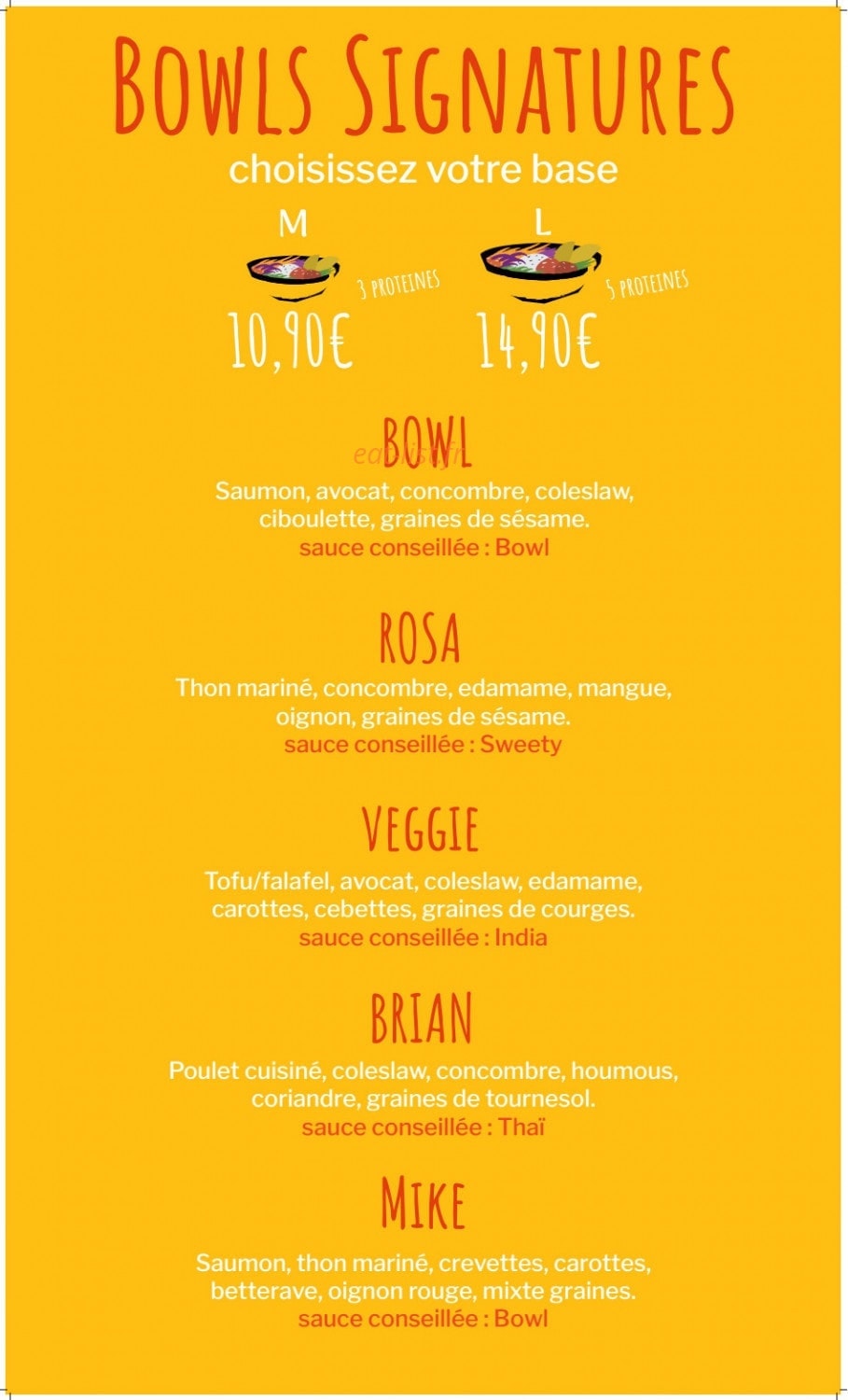 Bowl — carte page 1