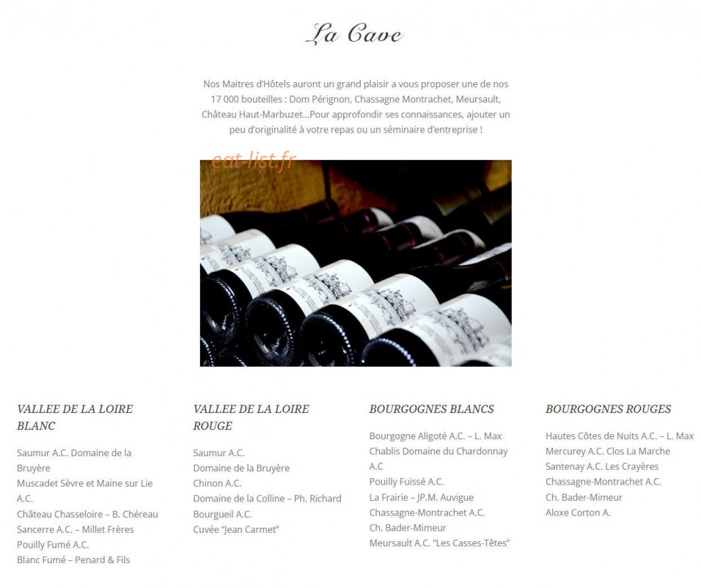 Brasserie Mollard — carte page 6
