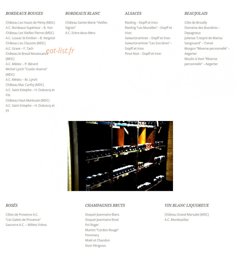 Brasserie Mollard — carte page 7