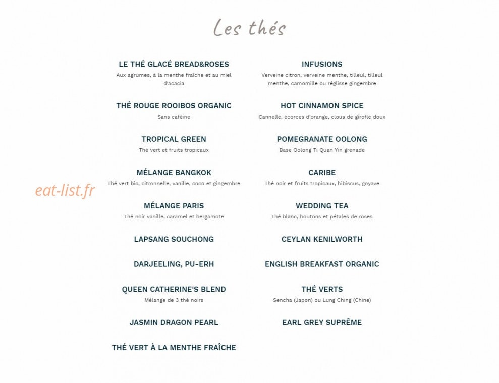 Bread & Roses — carte page 8