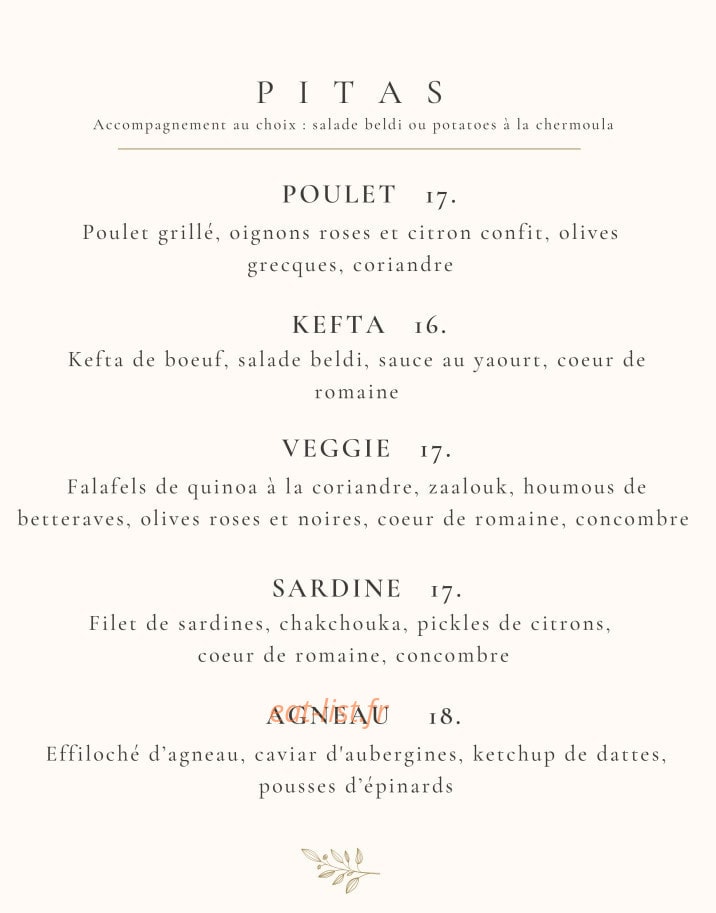 BUK - Beldi Urban Kitchen — carte page 3