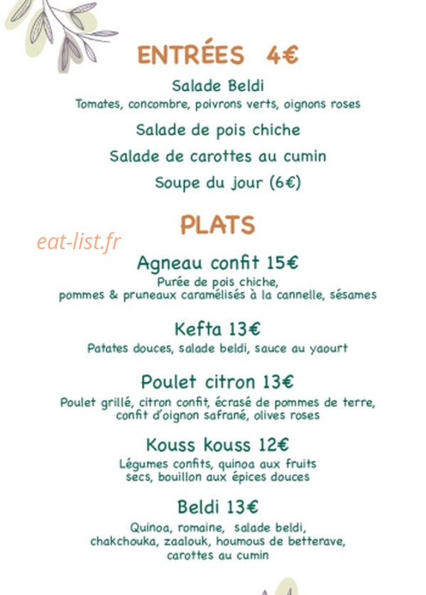 BUK - Beldi Urban Kitchen — carte page 5