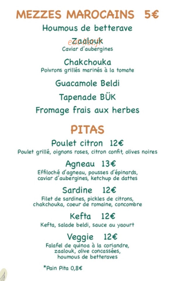 BUK - Beldi Urban Kitchen — carte page 6