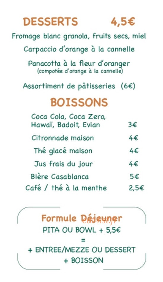 BUK - Beldi Urban Kitchen — carte page 7