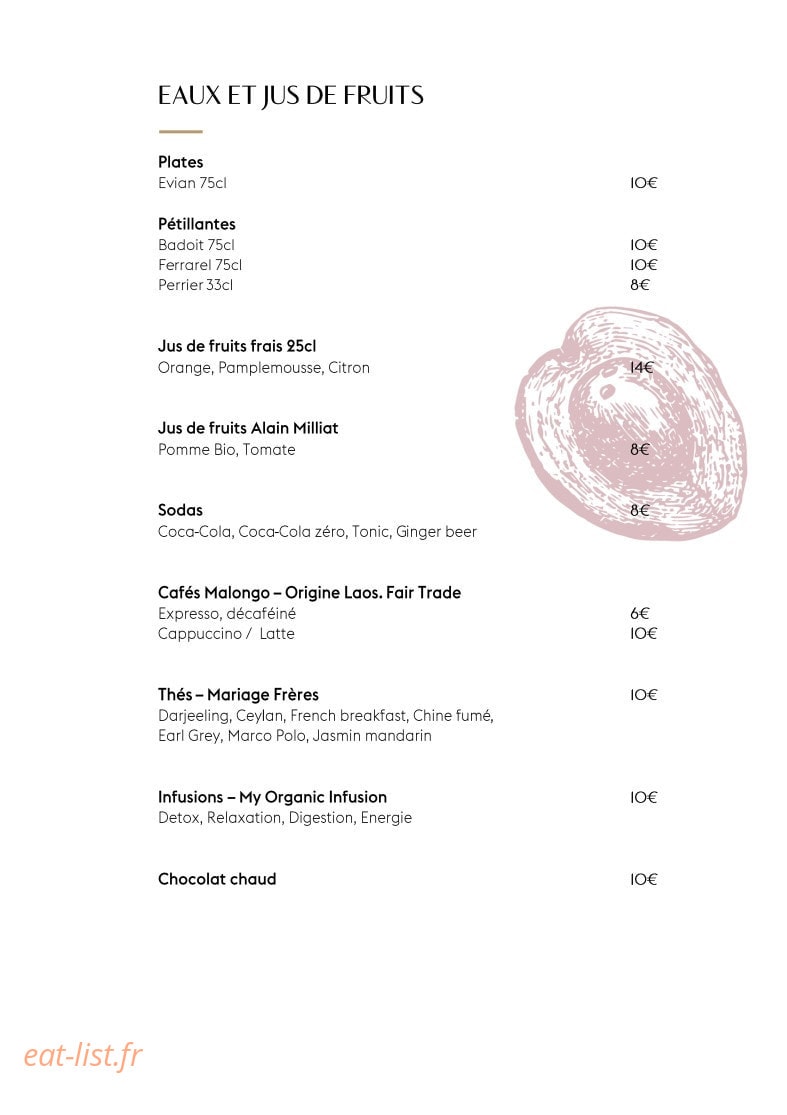 Café 52 — carte page 14