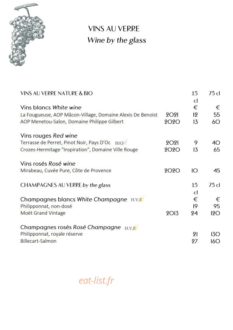 Café 52 — carte page 9