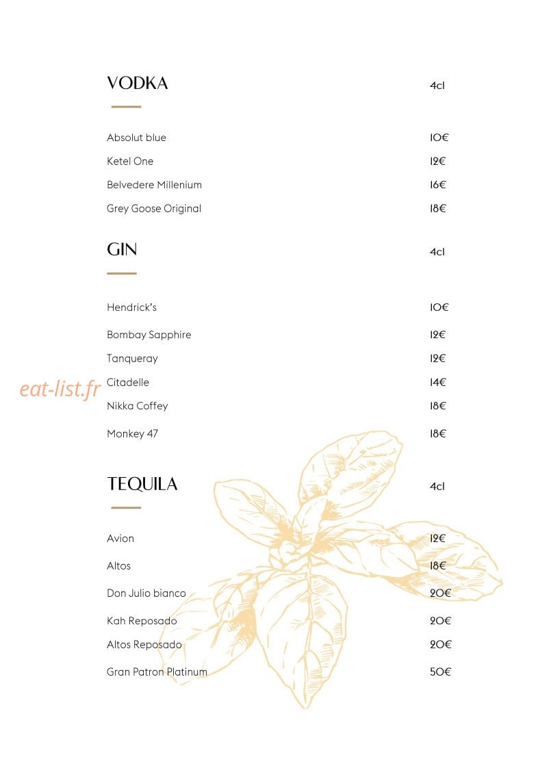 Café 52 — carte page 12