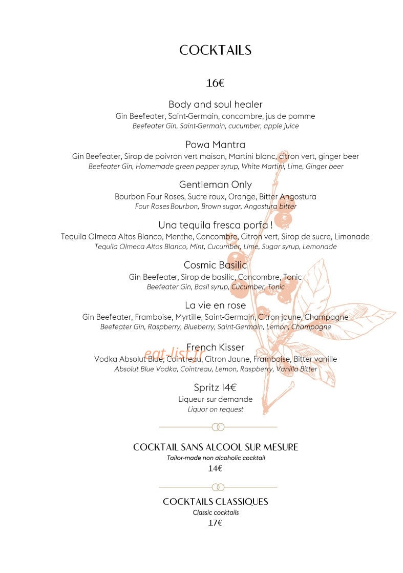 Café 52 — carte page 8