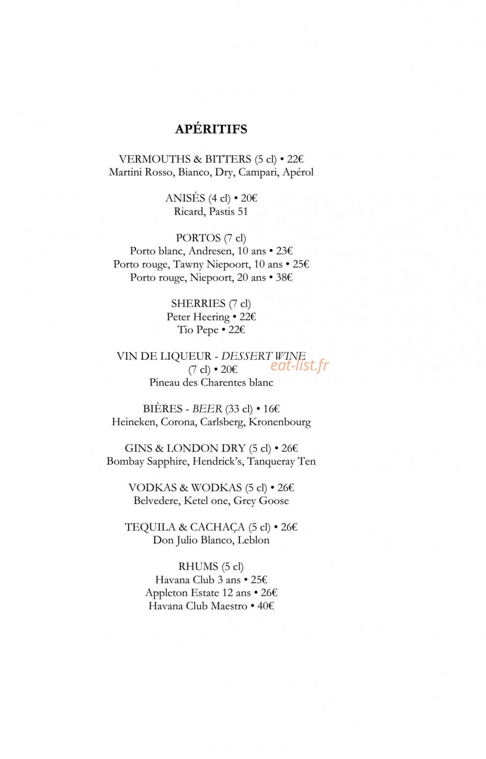 Café Antonia — carte page 9
