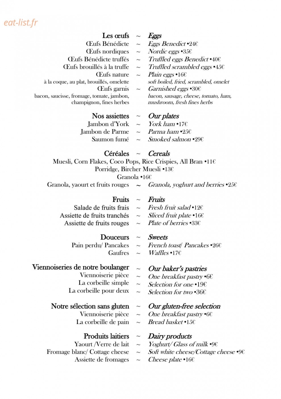 Café Antonia — carte page 2