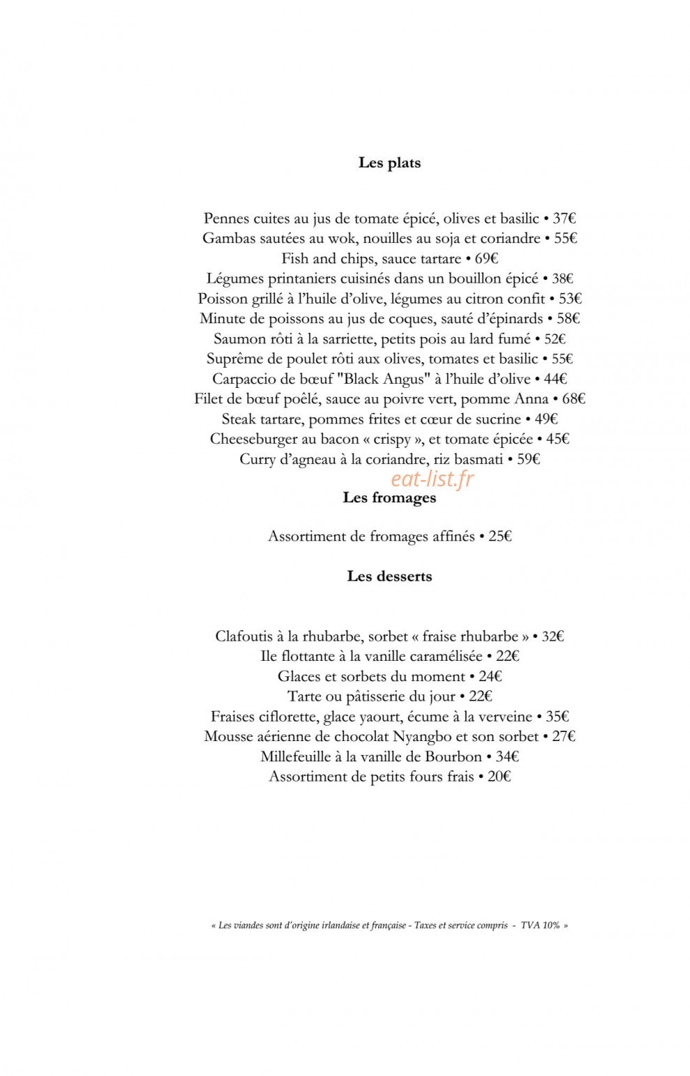 Café Antonia — carte page 5