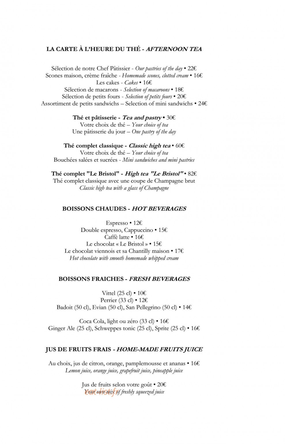 Café Antonia — carte page 6