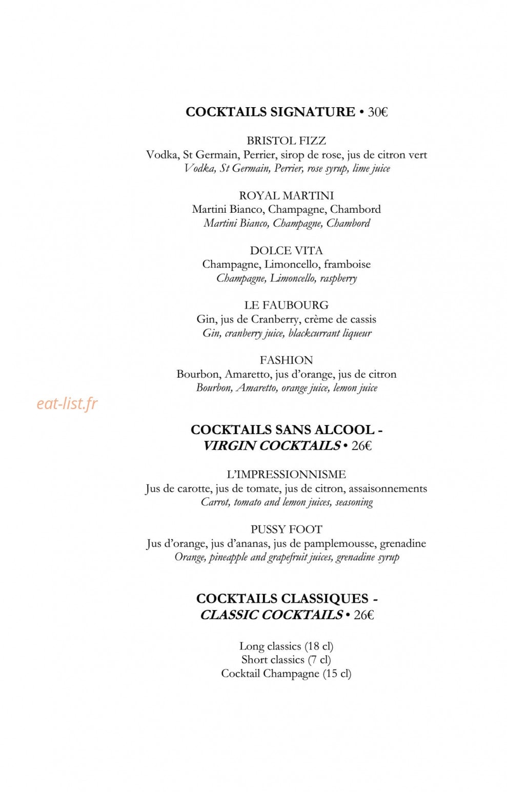 Café Antonia — carte page 8