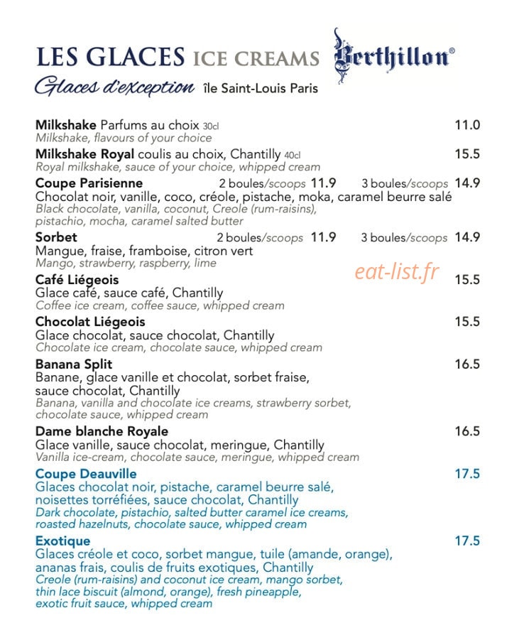 Café Le Deauville — carte page 6