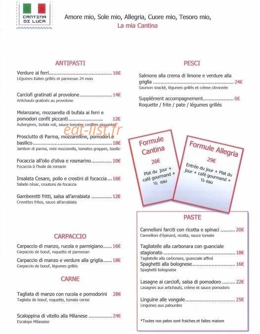 Cantina di Luca — carte page 2